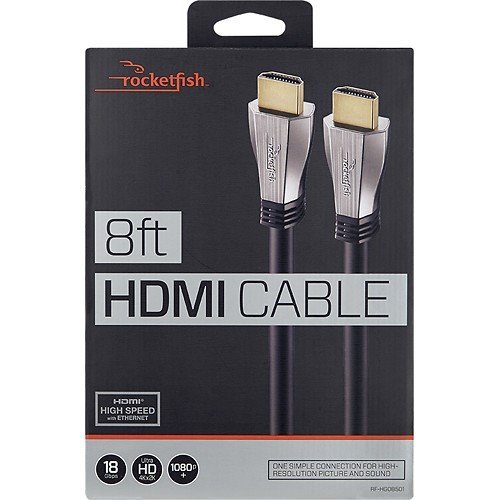 Rocketfish&trade; - 8' In-Wall HDMI Cable