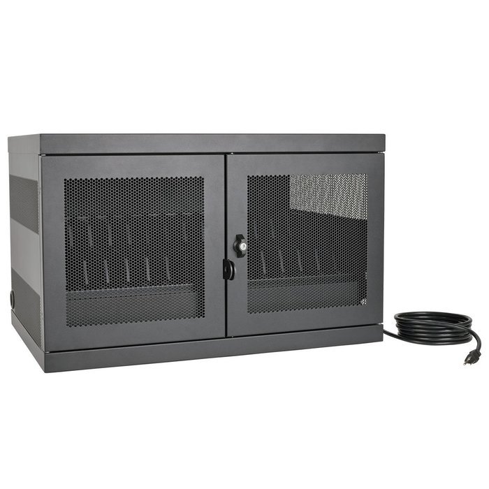 Tripp Lite 16-Port USB Charging Station Cabinet for Tablet, iPad & Android, Charge & Sync, Wall Mount (CS16USB) N19