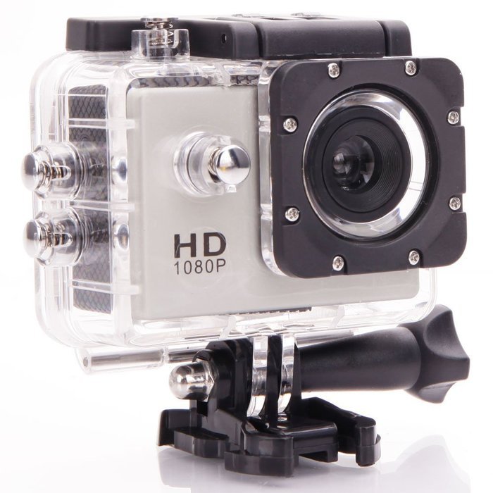 Olymstore Full HD 1080P Waterproof 140-Degree Wide-angle Lens Mini Sports DV (US Standard) Silver N2