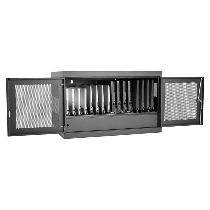 Tripp Lite 16-Port USB Charging Station Cabinet for Tablet, iPad & Android, Charge & Sync, Wall Mount (CS16USB) N20