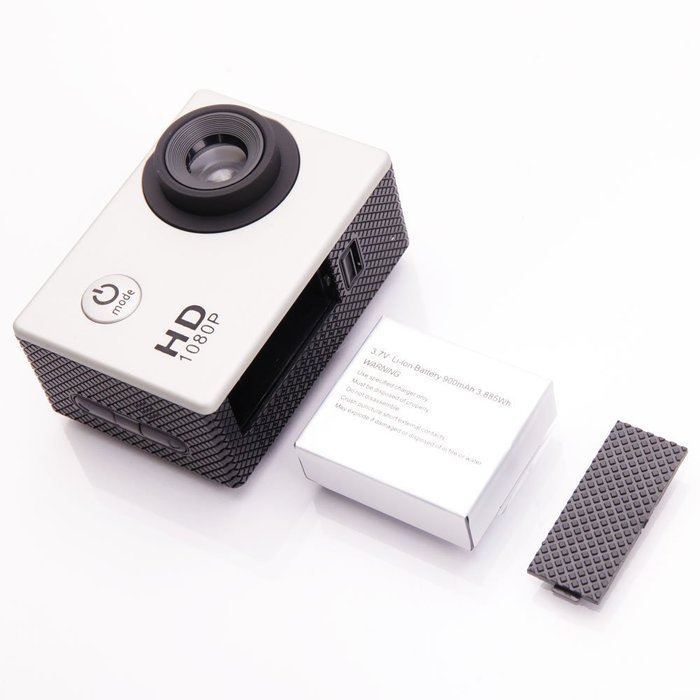 Olymstore Full HD 1080P Waterproof 140-Degree Wide-angle Lens Mini Sports DV (US Standard) Silver N3