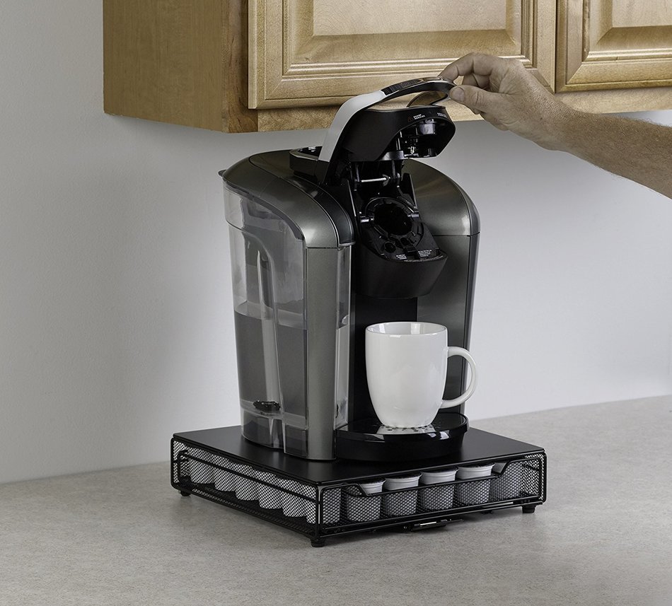 Nifty 6470 Keurig Brewed Glass Top K-Cup Rolling Drawer N10