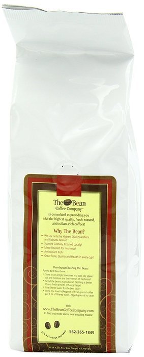 The Bean Coffee Company Aloha Bean (Hawaiian Hazelnut), Organic Ground Bean, 16-Ounce Bags (Pack of 2) N2