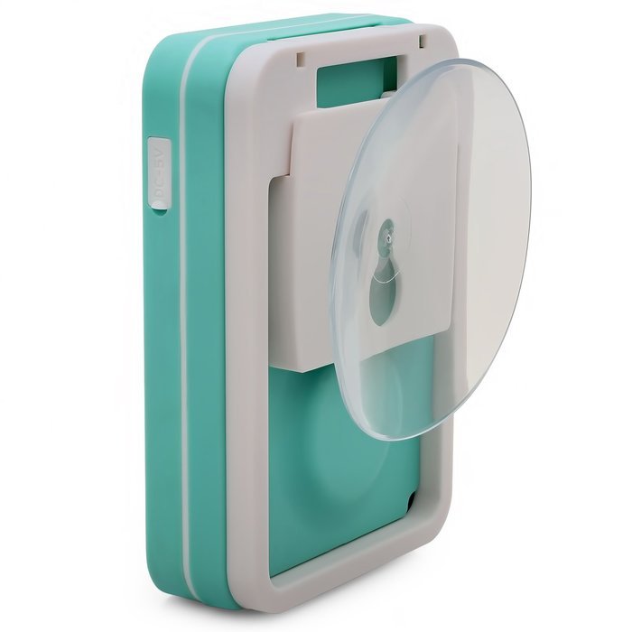 Aduro AquaSound WSP40 Waterproof Shower Bluetooth Portable Speaker with Stand and Suction Cup (Turquoise/White) N15