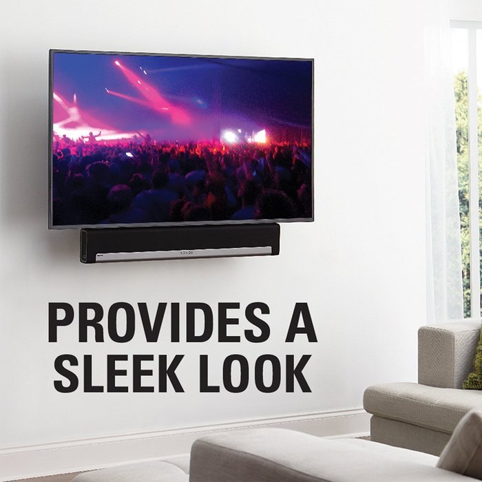 Sanus Soundbar Mount for Most Soundbars up to 15 lbs - Features Simple Install and Tool-Free Adjustments - Compatible... N5