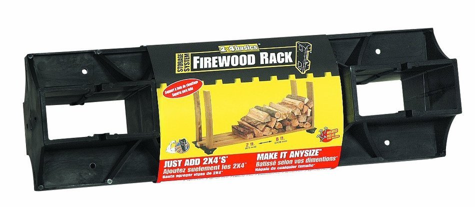 Hopkins 90144 2x4basics Firewood Rack System, Black