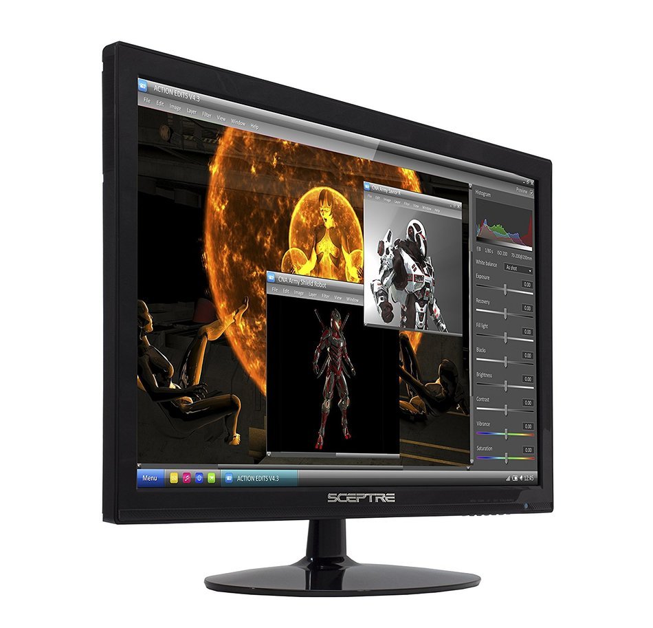 Sceptre E248W-1920 24-Inch Screen LED-Lit Monitor N6