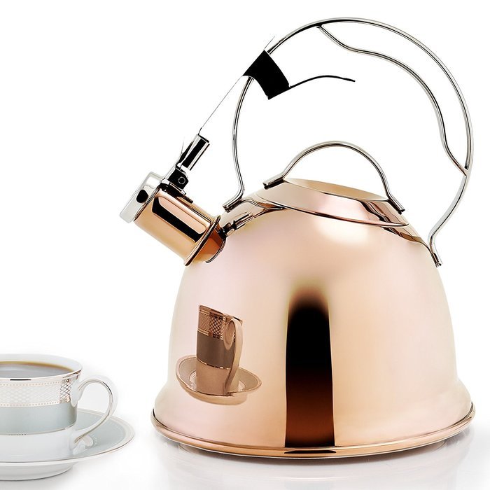 Old Dutch 1878 Oberon Tea Kettle, 2.2 quart/2.1 L, Titanium N2