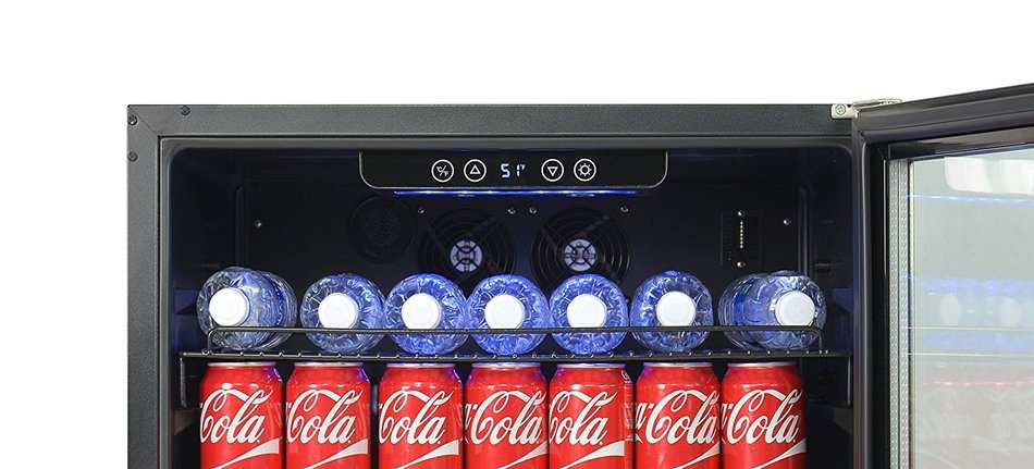 NewAir ABR-1770 177 Can Deluxe Beverage Cooler, Black/Stainless Steel N9