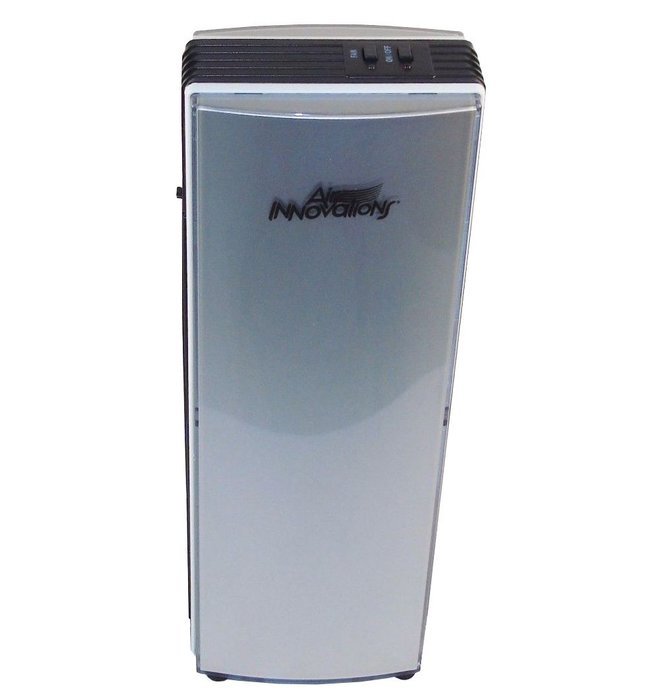 Tower Air Cleaner with Turbo Fan - Air Innovations, Silver Tone. N4