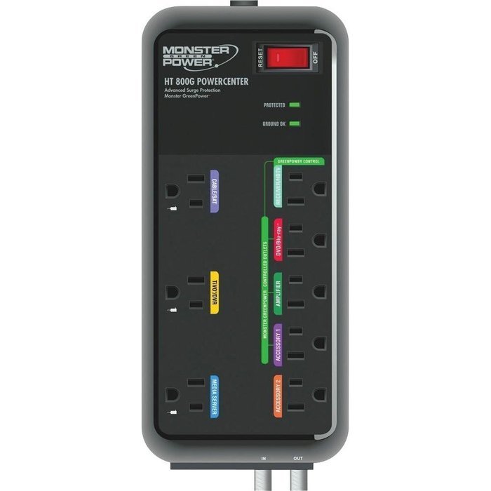 Monster MP HT 800G Home Theater PowerCenter with Monster GreenPower (No Frills Packaging)