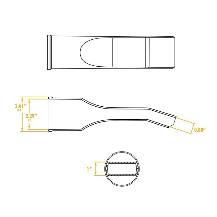 WORKSHOP Wet Dry Vacuum Accessories WS17803A 1-7/8-Inch Car Nozzle Shop Vacuum Attachment For Wet Dry Shop Vacuums N9