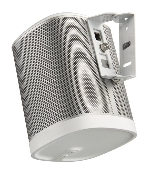 Surround Sound Swivel Wall Mount Suitable for Sonos Play 1 White with Tilt N2