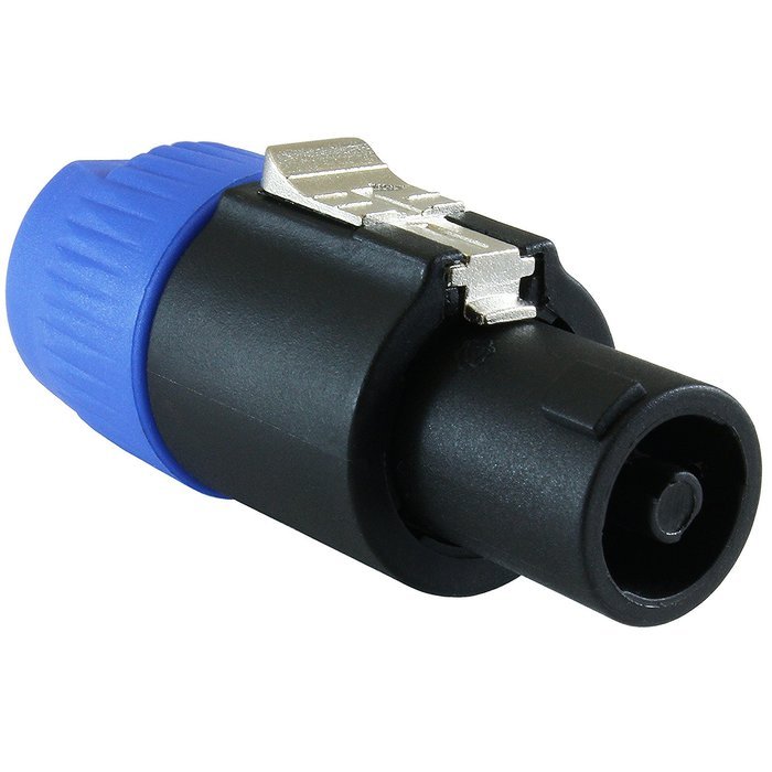GLS Audio Speaker Plug Adapter 1/4" to Twist Lock 4 Pole & 2 Pole - Compatible with Neutrik Speakon NA4LJ, NA4LJX... N3