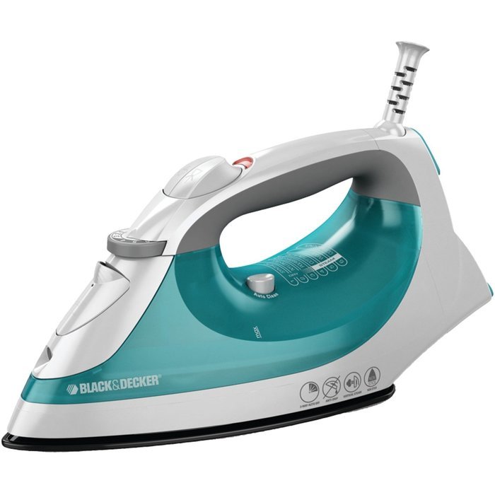 Black & Decker IR05X Xpress Steam Iron, White/Green N2