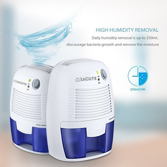 Dehumidifier Lagute L-A03 1100 Cubic Feet Moisture Absorbing with Semiconductor Auto Switch Off for Kitchen,... N3