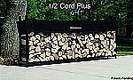 The Woodhaven 10 Foot Firewood Log Rack with Cover