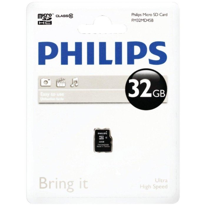 PHILIPS FM32MD45B/27 Class 10 32GB microSDHC(TM)Card consumer electronics