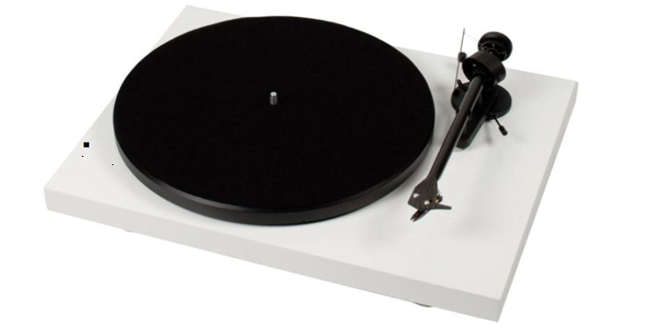 Pro-Ject Debut III Recordmaster Turntable with USB and Phono Preamp- White