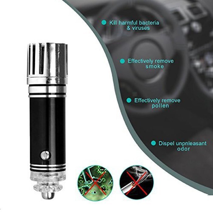 Pentop Car Air Purifier Lonizer Air cleaner Lonic Air Purifier Car Air Freshener and Order Eliminator Removers... N3