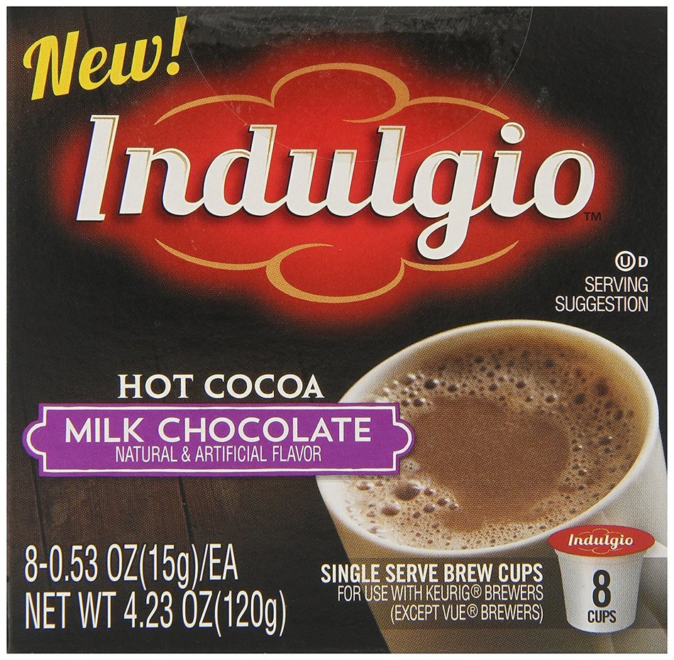 Indulgio Milk Chocolate Cocoa Single Serve for Keurig K-Cup Brewers, 24 Count N30