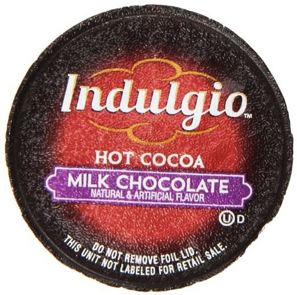 Indulgio Milk Chocolate Cocoa Single Serve for Keurig K-Cup Brewers, 24 Count N33