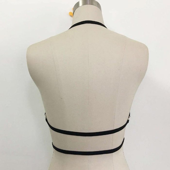 HOT Sale!Women Bandage Alluring Bra Bustier,Canserin Harness Elastic Cage Strappy Hollow Out N22