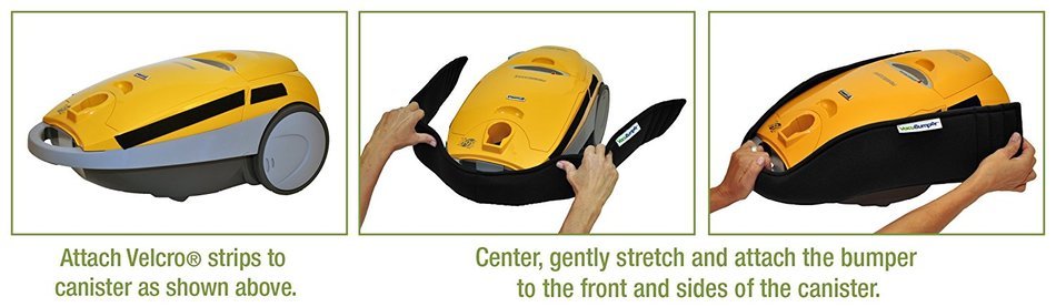 Canister Vacuum Bumper Guard, Size: Large (Total Length: 41") N2