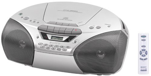 Sony CFD-S250 CD/Radio/Cassette Boombox (Silver)