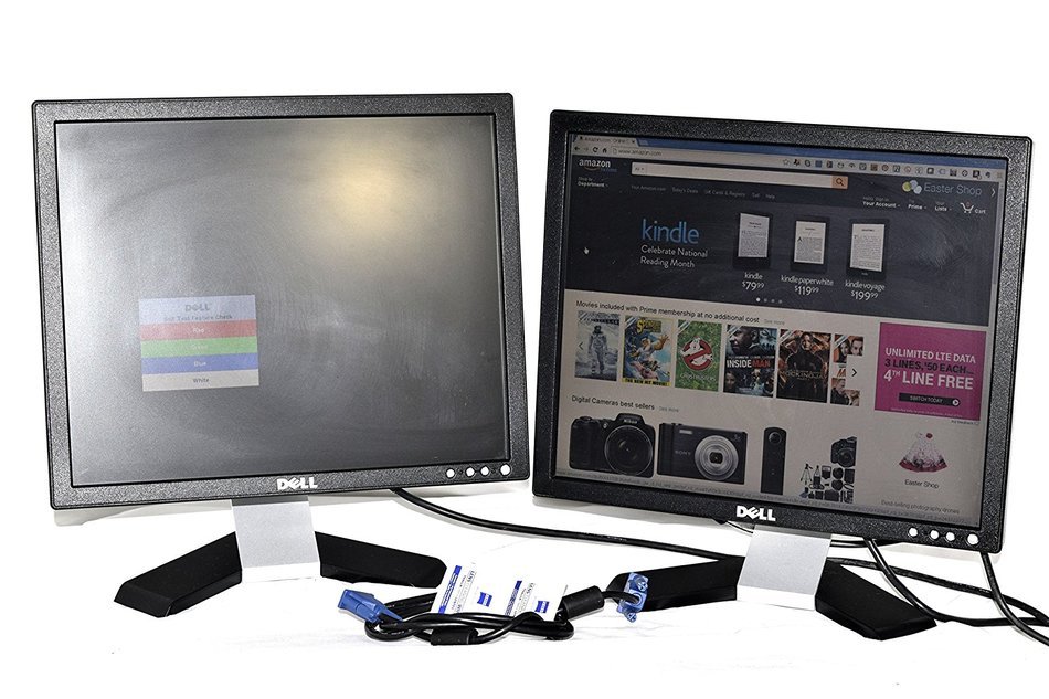 Dell 17 inch E177FP Black Flat LCD Set of 2 (Discontinued by Manufacturer) N4