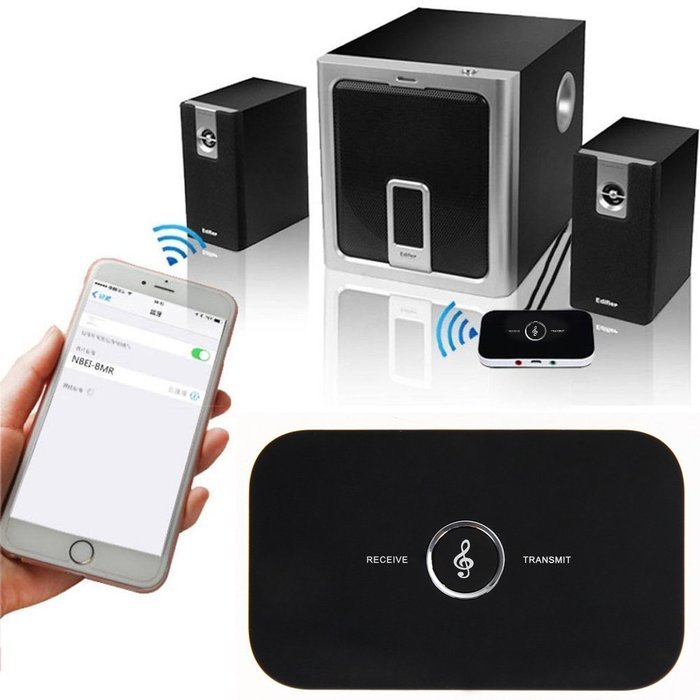 Alloet New Wireless Bluetooth 2 in 1 Audio Receiver Transmitter Music Sound Adapter N4