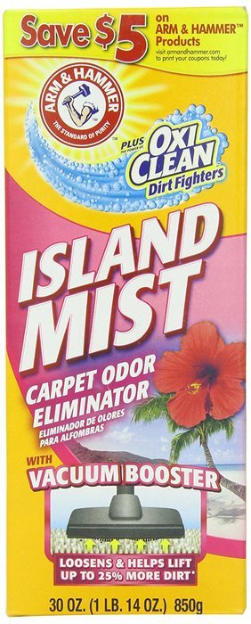 Arm & Hammer Island Mist Carpet Odor Eliminator, 30 Oz (Pack of 6) N2