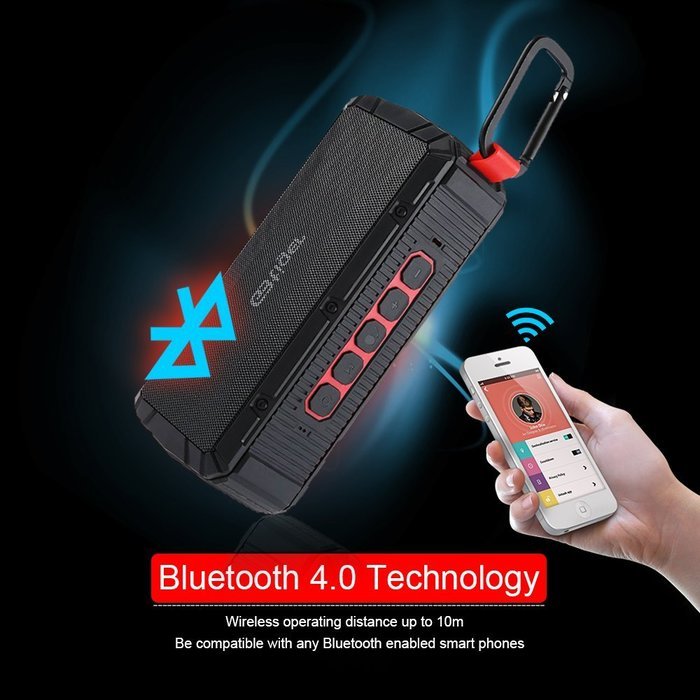GBtiger Portable Wireless Bluetooth Speakers, IPX6 Waterproof Hifi Speaker with 10W Enhanced Bass, Dual Channel... N16