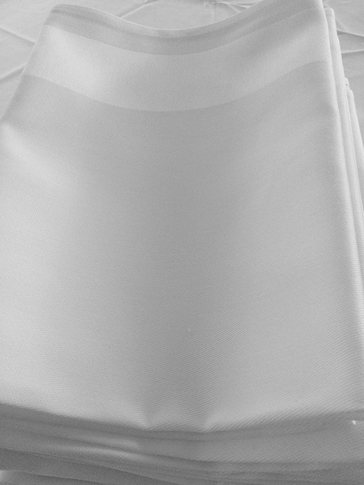 Langheinrich Classic Superior Napkins with Sateen Border (Set of 12), 20 by 20", White N2