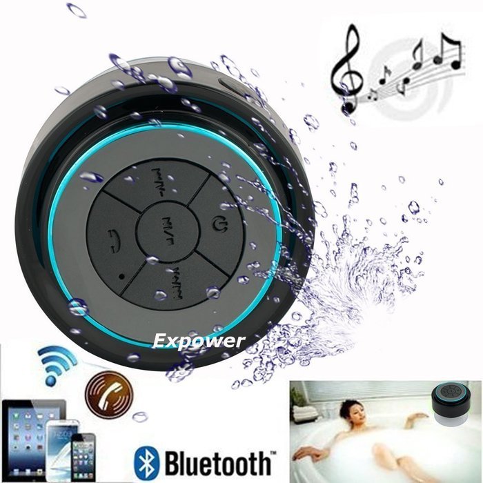 F-Dorla 2014 New Mini Portable Waterproof Bluetooth Speakers Shower Speaker Handsfree Speakerphone with Suction...