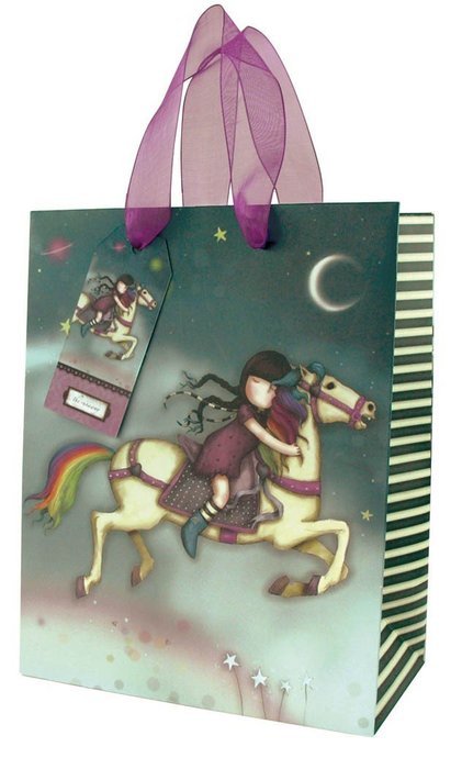 Boston International 12 Count Santoro Gorjuss Gift Bags, Medium, New Heights N2