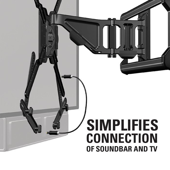 Sanus Soundbar Mount for Most Soundbars up to 15 lbs - Features Simple Install and Tool-Free Adjustments - Compatible... N7