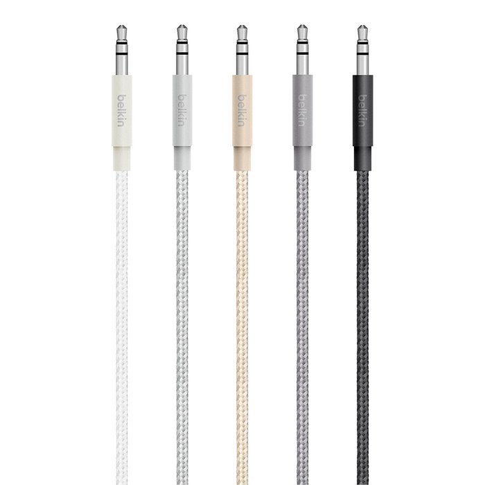 Belkin AV10164bt04-C00 MIXIT Metallic Aux/Auxiliary Cable, 4' (Rose Gold) N2