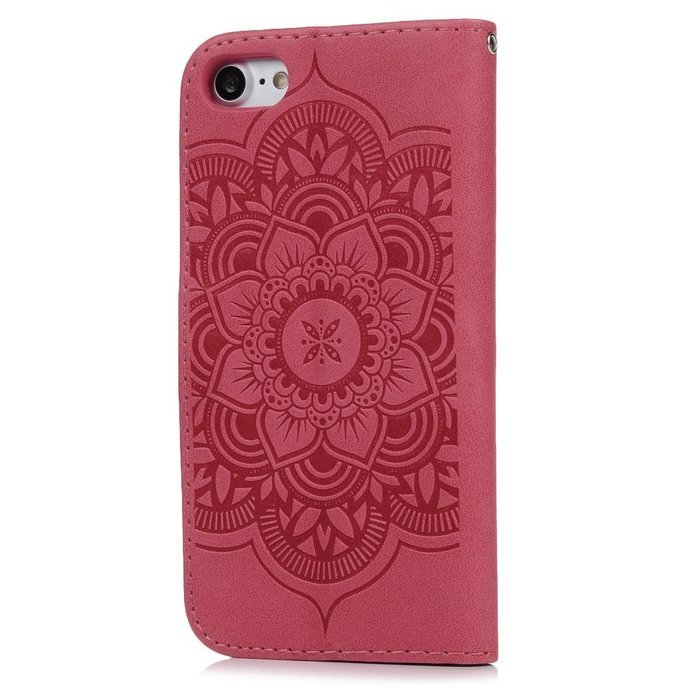 iPhone 7 Case (4.7 inch) - Wallet Folio Flip Embossed Campanula PU Leather Case with Stand Card Slots Slim Fit... N44