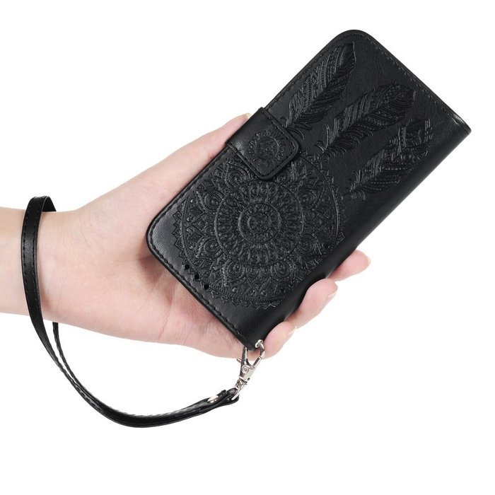 iPhone 7 Case (4.7 inch) - Wallet Folio Flip Embossed Campanula PU Leather Case with Stand Card Slots Slim Fit... N50