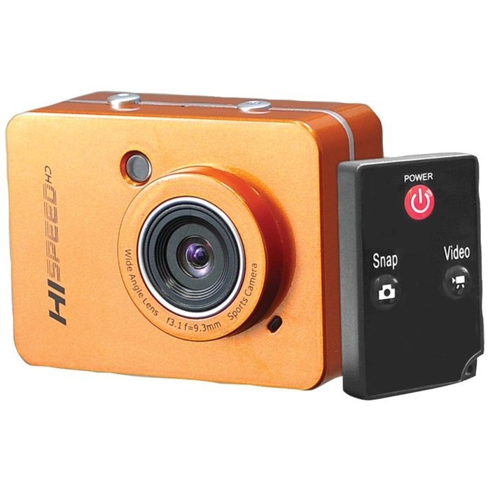 1 - 12.0 Megapixel 1080p Action Camera with 2.4'' Touchscreen (Orange), 12.0 megapixel camera, 2.4" touchscreen... N2