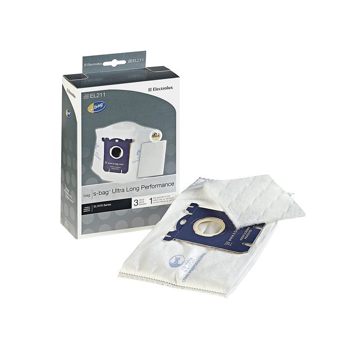 Genuine Electrolux Ultra Long Performance s-bag EL211 - 3 bags, 1 premotor filter