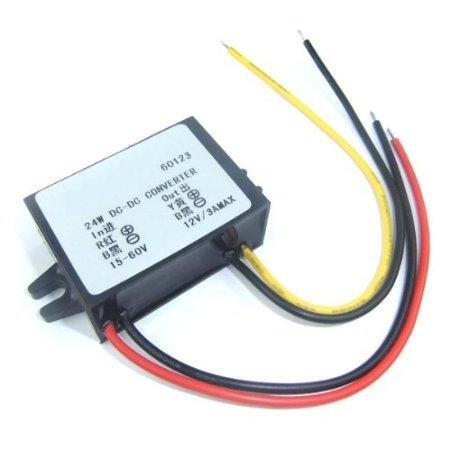 RioRand 36W/3A DC-DC Convert Voltage15V-55V 12V/24V/48V to 12V Regulated Power Supply N3