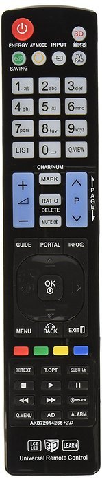 LG AGF76692608 Universal Remote Control for All LG BRAND TV, Smart TV - 1 Year Warranty