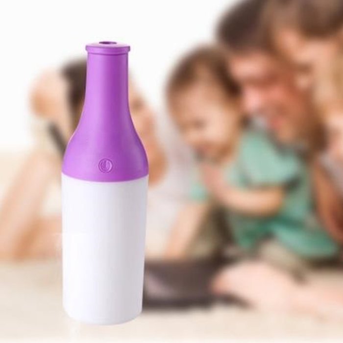 Happy Hours - Cool Bottle USB Air Humidifier with Led Night Lights Function / Aromatherapy Essential Oil Diffuser... N9
