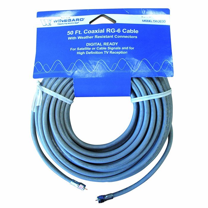 Winegard CX-0650 50feet RG6 Coax with Weatherproof Connectors