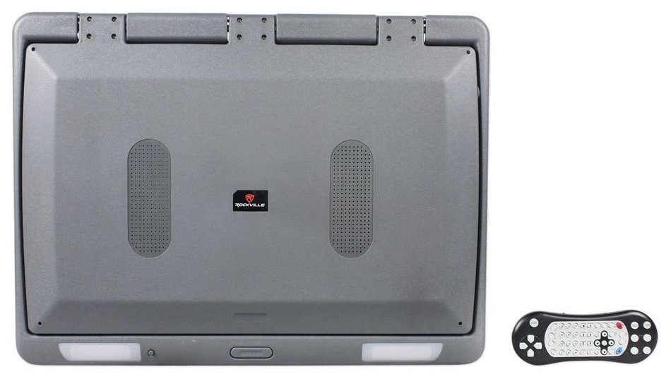 Rockville RVM18FD-BK 18" TFT Black Flip Down Car Monitor w/ USB/SD/Video Games N49
