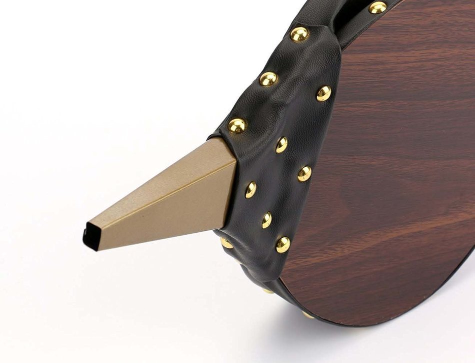 Tosnail Wood Bellows, Fireplace Bellows 15.5" x 6.5", Wood Bellows, Brown Color N5