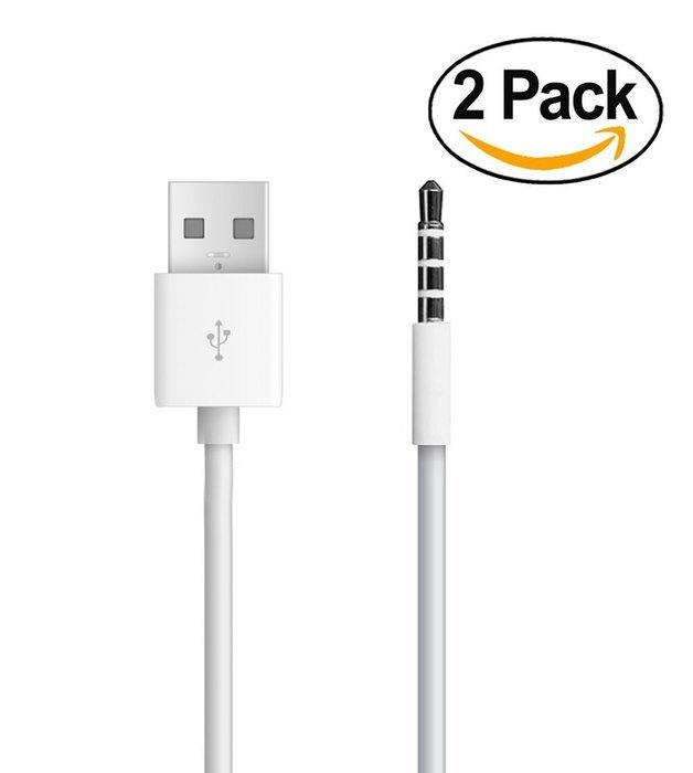 2 Pack USB Charger Data SYNC Cable, AUX Audio Plug 3.5mm Jack to USB 2.0 Male Adapter for Beats by Dr.Dre Studio...