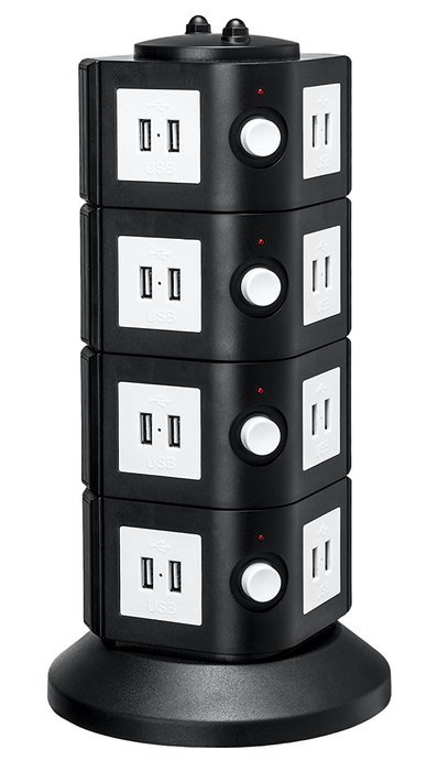 Yubi Power 40 Port Universal USB Family Charging Tower Station w/ Surge & Overload Protection for Iphone, Ipad... N5